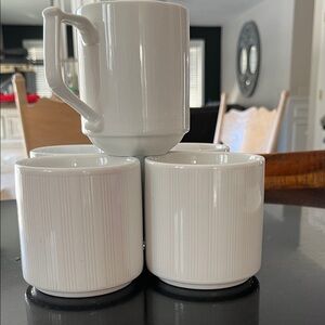 Elegant d&v 5 White Porcelain Mug Set
